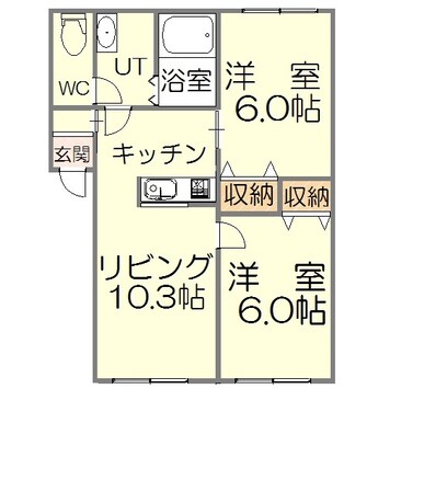 ラポート西宮の沢の物件間取画像